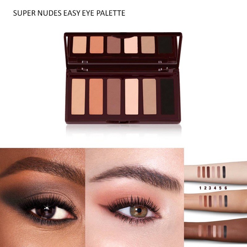 Charlotte Tilbury - Bảng phấn mắt 6 màu phiên bản giới hạn Charlotte Tilbury The Super Nudes Easy Eyeshadow Palette 7.2g