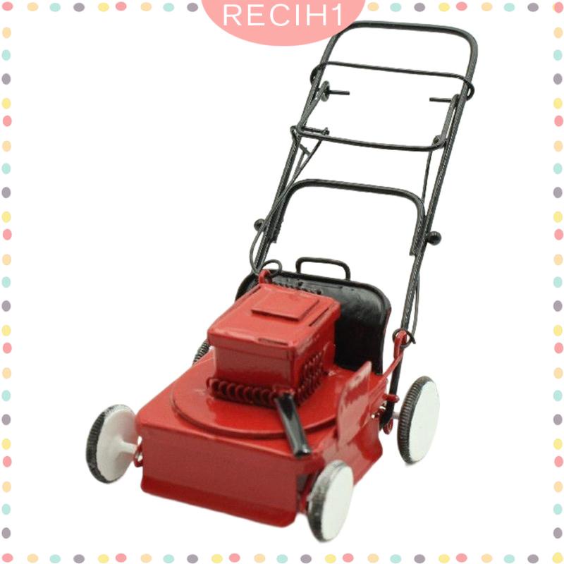 Máy Cắt Cỏ Mini Màu Đỏ Dùng Làm Phụ Kiện Chụp Ảnh Cho Nhà Búp Bê