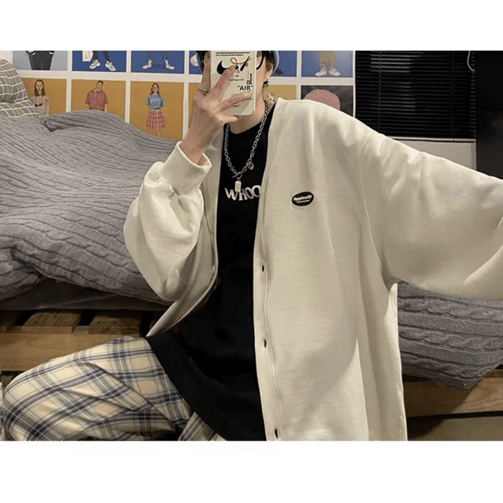 Áo khoác nỉ ngoại form to y hình thời trang cá tính 2022 genz cho các bạn trẻ LANA FASHION