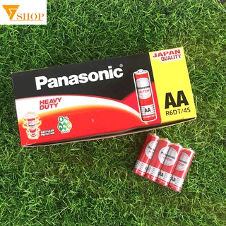 Hộp 60 viên Pin Panasonic cacbon AA (đỏ) LR6DT/4S