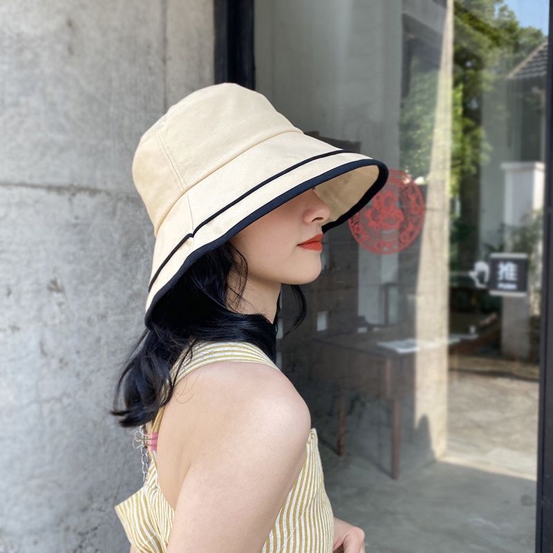 Nón tai bèo hai lớp chống nắng chống tia uv phong cách Nhật Bản dễ phối đồ cho cặp đôi