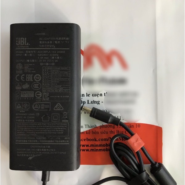 🌟CŨ ZIN HÃNG 🌟 Bộ sạc nguồn loa bluetooth JBL ZEBRA Boombox 2 ADS-90PLA-19-2 20080E 20V 4A 19V 3A JB