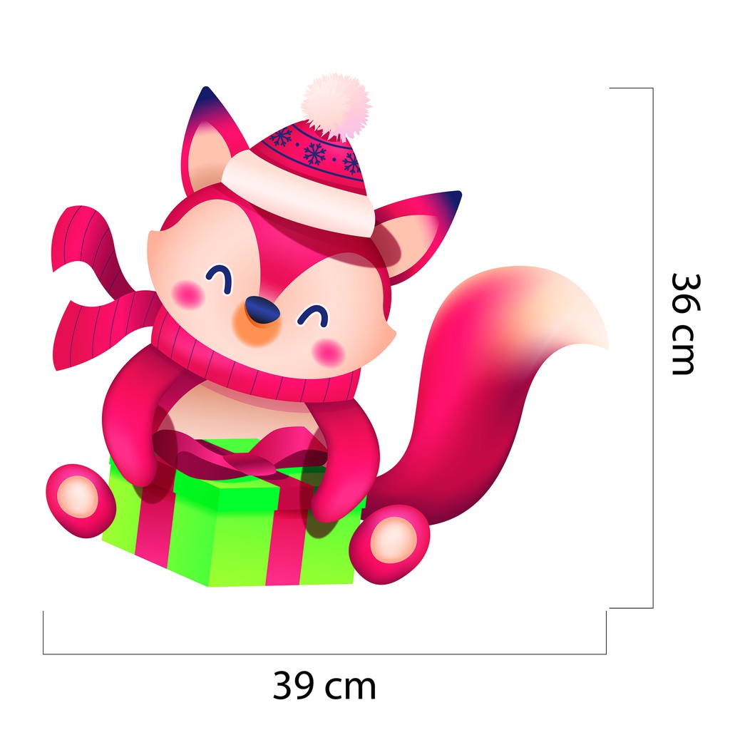 Decal Dán Trang Trí Noel Mã NE02 - Giấy Dán Cửa Kính Văn Phòng Noel Mới Nhất Năm 2021 Tại Azsticker