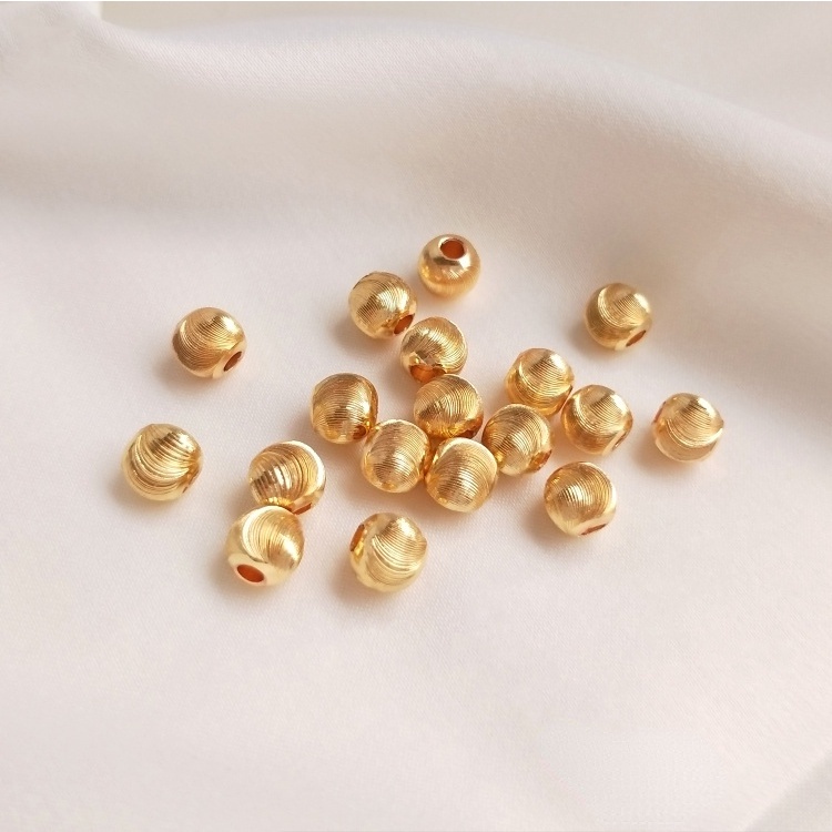 Chuỗi Hạt Đồng 14K Màu Sắc Lấp Lánh Dùng Làm Vòng Đeo Tay Thủ Công