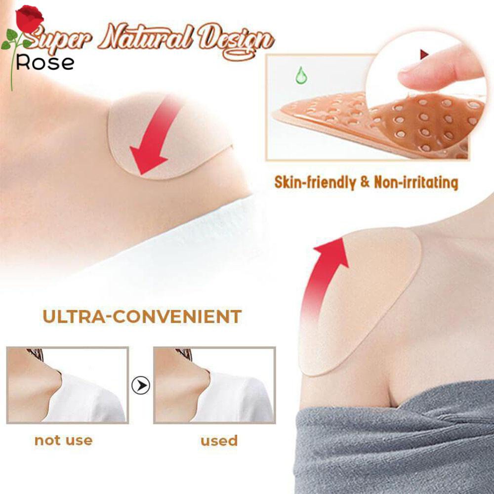 Bộ 2 Miếng Đệm Vai Mềm Mại Tự Nhiên Tăng Chiều Cao 2 Trong Chiều Cao Chống Trượt