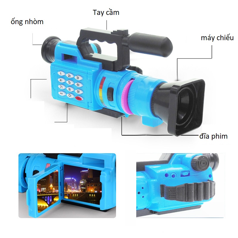 Máy quay phim, máy ảnh kỹ thuật số cho bé yêu, đồ chơi quay phim cho bé, đồ chơi