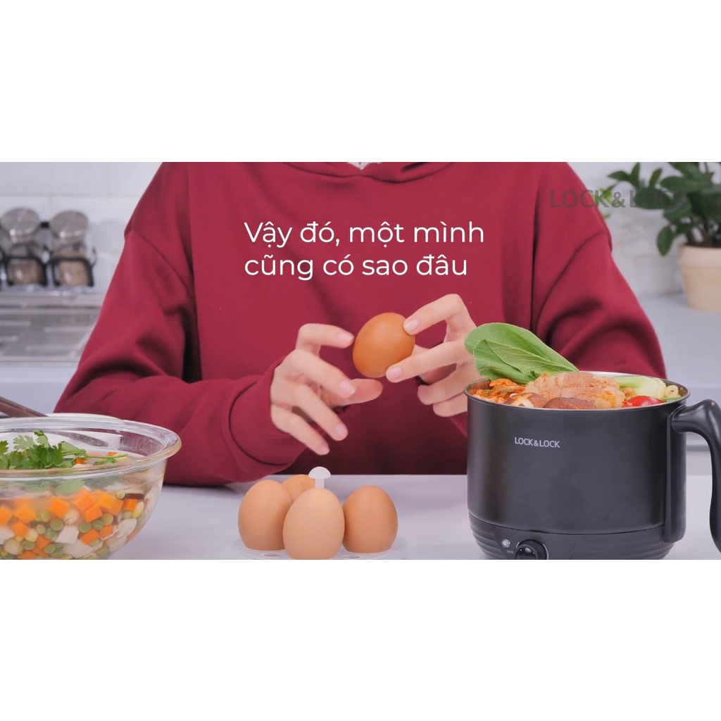NỒI ĐIỆN ĐA NĂNG CA ĐIỆN LOCK&amp;LOCK 1.2L EJP316BLK CHÍNH HÃNG BẢO HÀNH 12 THÁNG