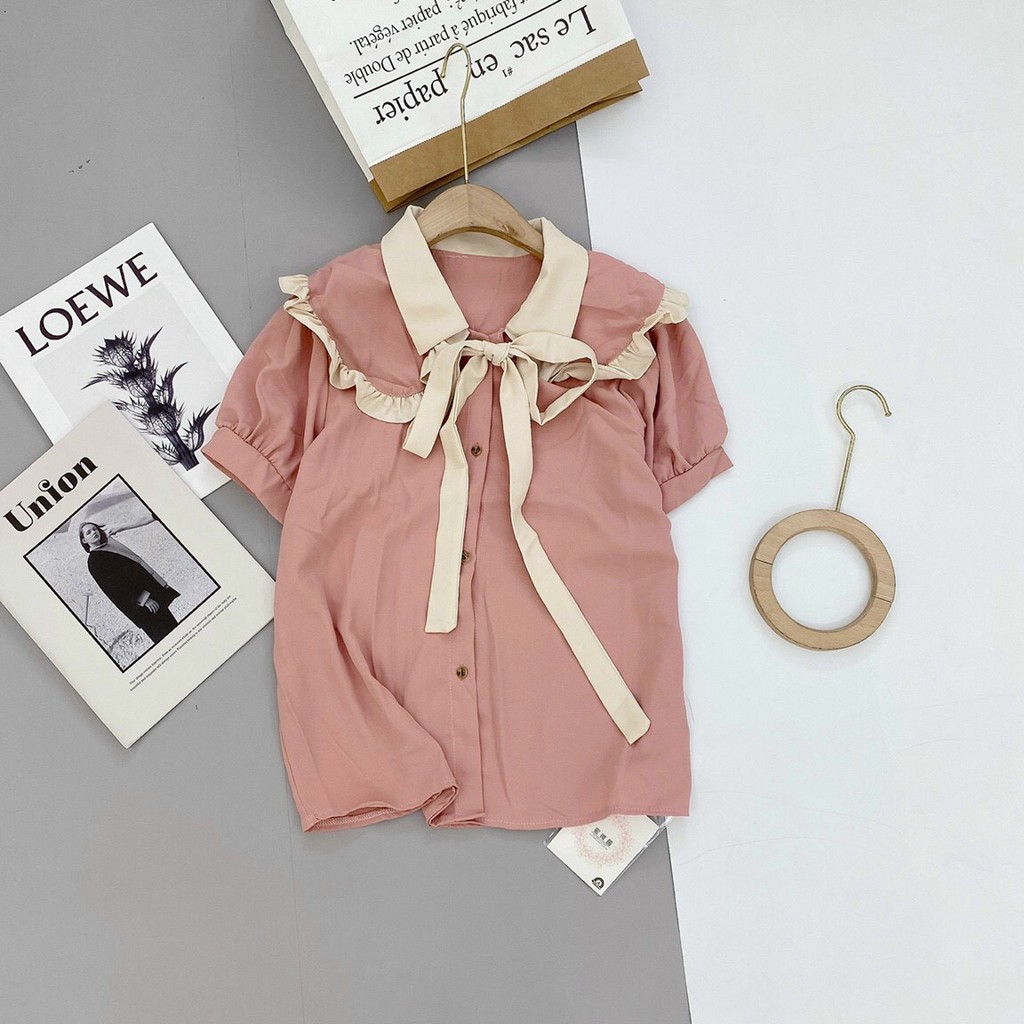 [ Mã WASTRUN4 giảm 10% tối đa 30K đơn 99K] Áo sơmi bánh bèo tiểu thư | BigBuy360 - bigbuy360.vn