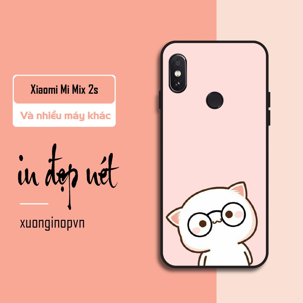 Ốp lưng Xiaomi Mi Max 2/ Mi Max 3/ Mi Mix 2s/ Mi Mix 3 in hình boss mèo siêu dễ thương