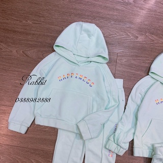 Bộ nỉ Primark xanh ngọc