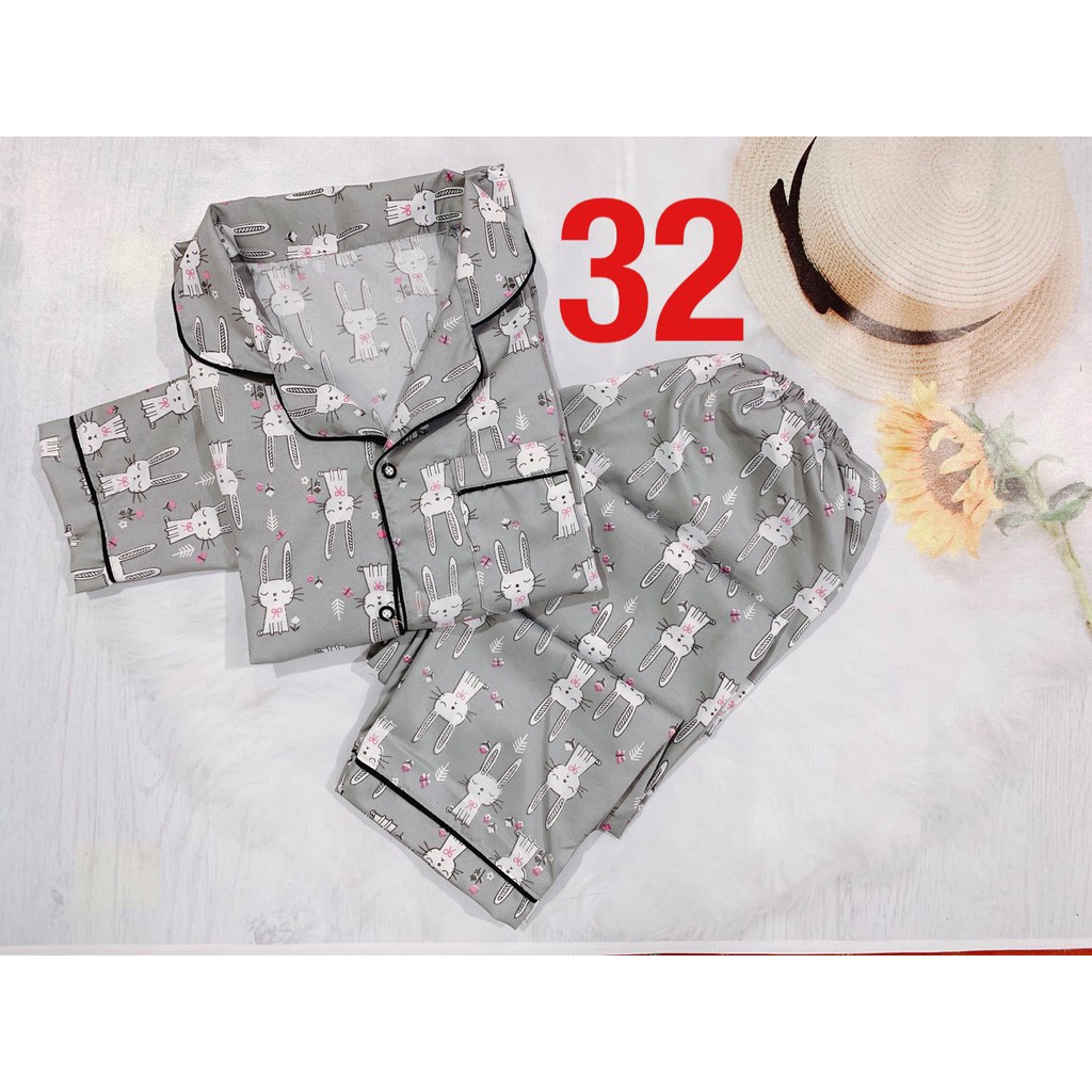 Quần áo ngủ 👘FreeShip👘Bộ pizama áo cộc quần dài tay chất kate thái siêu đẹp