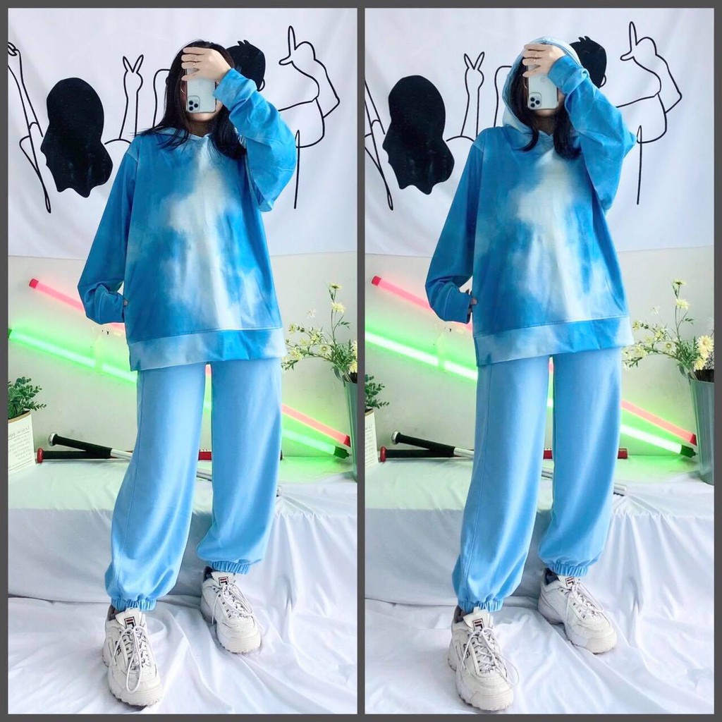 Áo Hoodie 3D V4 Mẫu Mới - Hoodie Loang Màu 3D Dáng Rộng Unisex Nam Nữ Mặc Được