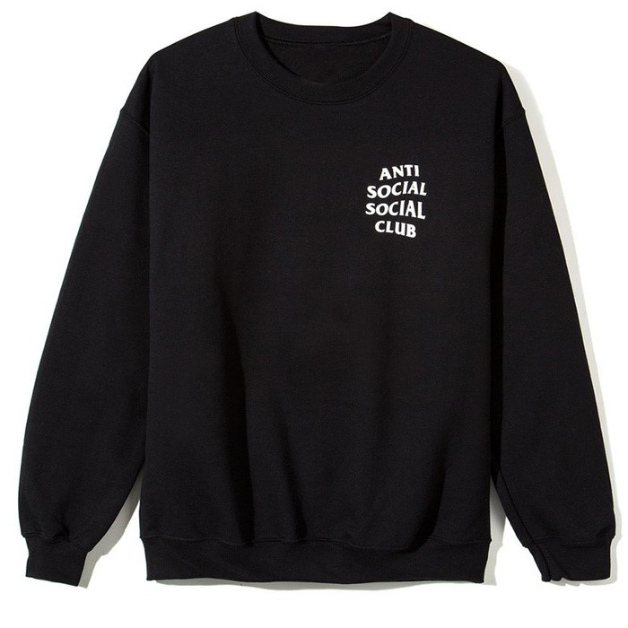 Áo Sweater Nỉ ANTI SOCIAL CLUB Dáng Rộng Unisex Nam Nữ