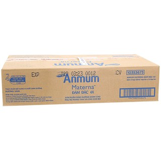 Thùng sữa Anmum Materna nước Đậm đặc 4X Ít béo hương Vani 125ml (48 hộp)