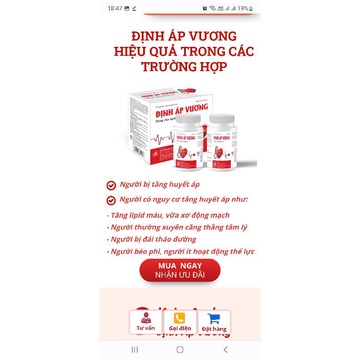 Định áp vương hỗ trợ ổn định huyết áp tim mạnh hộp 180 viên