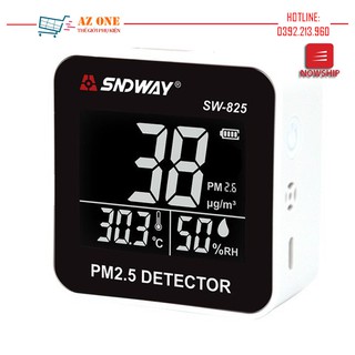 Máy Đo Chất Lượng Không Khí PM2.5, Nhiệt Độ, Độ Ẩm SNDWAY SW-825