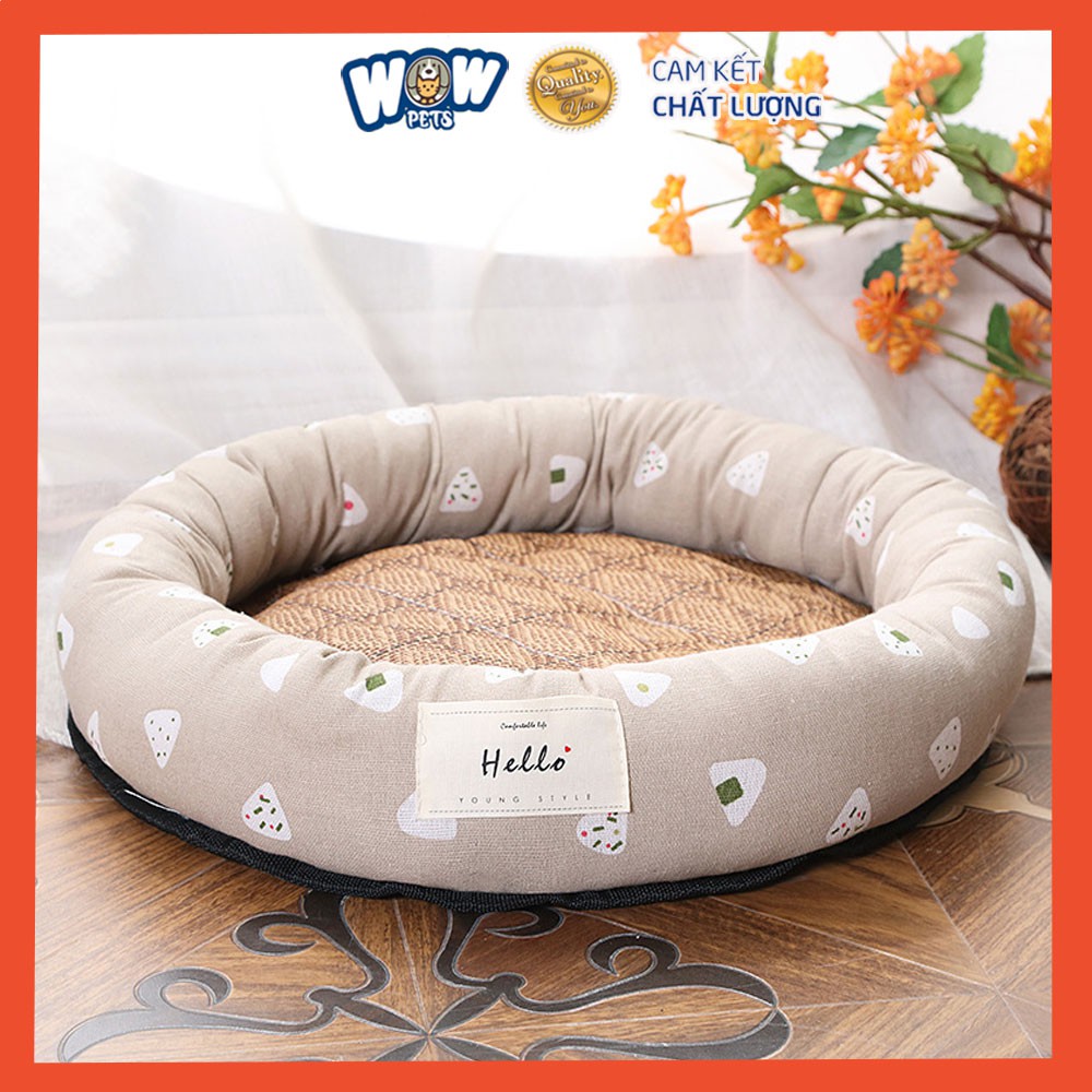 [S005] 66 X 66CM - 30KG Nệm / Đệm / Giường ngủ cho Chó Mèo wowpets Ổ thảm lót hình tròn dày ấm size to