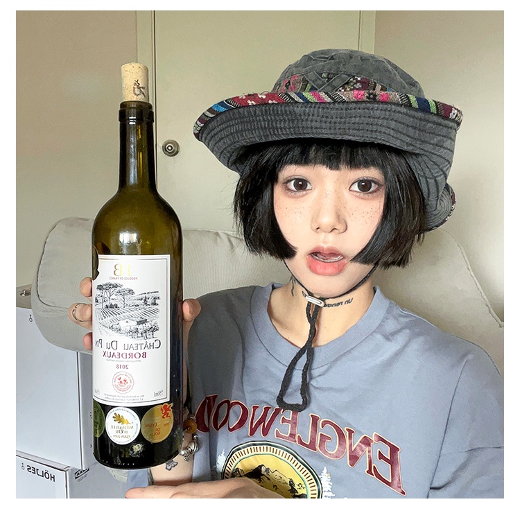 Nón Vành Denim Phong Cách Retro Thời Trang Cho Nữ