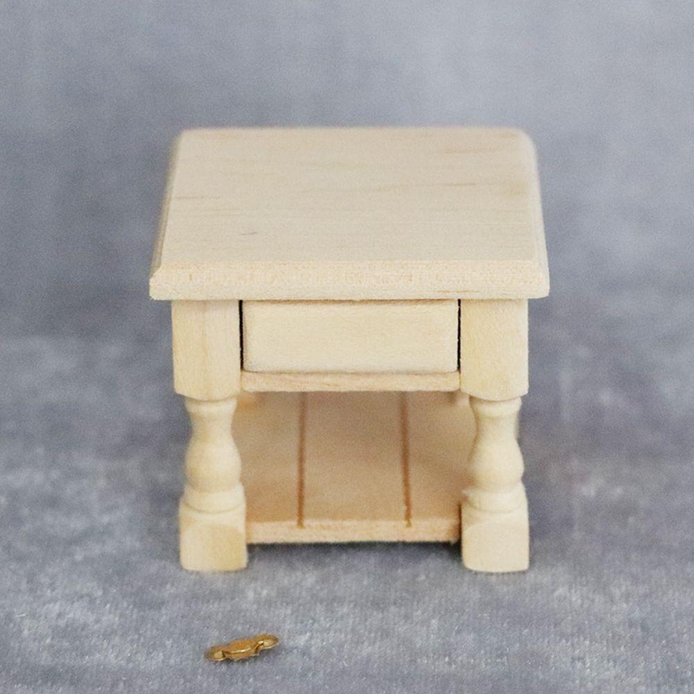 Bàn Gỗ Mini Tỉ Lệ 1: 12 Dùng Để Trang Trí Nhà Búp Bê