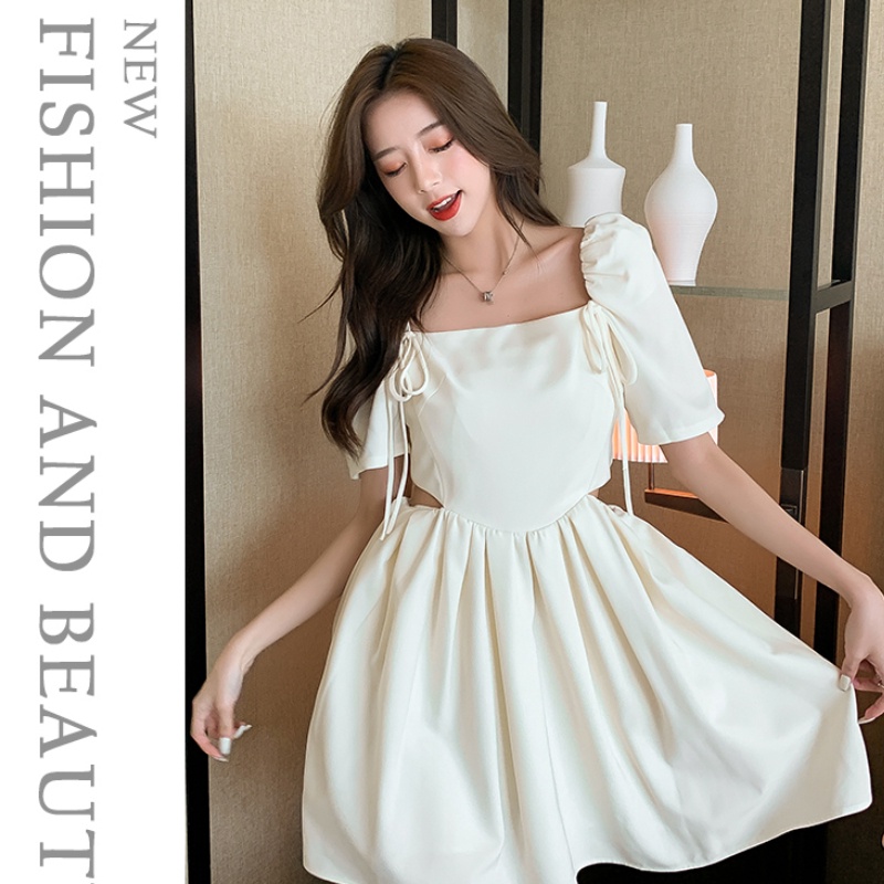 Đầm kiểu PERTY thiết kế hở eo phong cách Hàn Quốc thời trang xinh xắn cho nữ