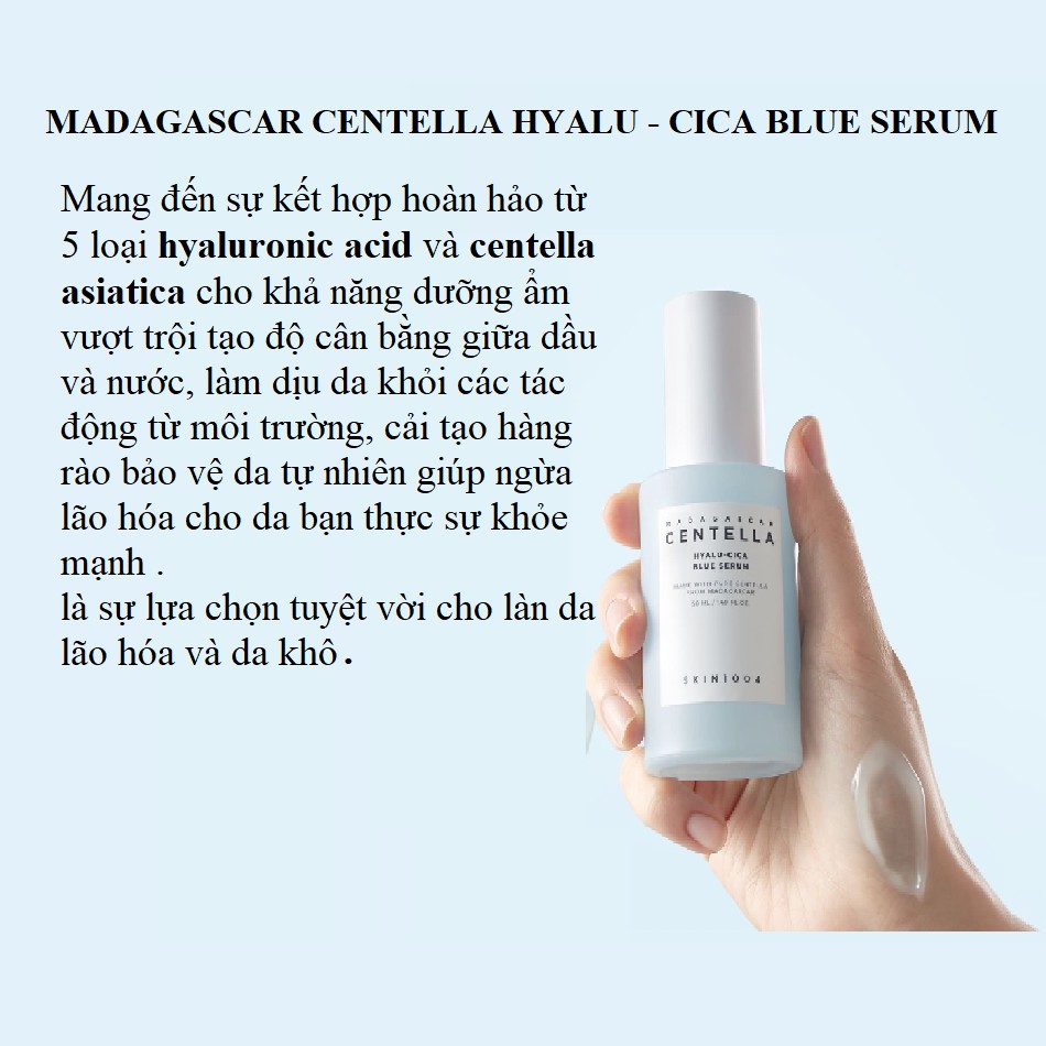 Serum rau má, Tinh chất rau má serum Centella Madagascar Hyalu - Cica Serum Skin1004 50ml tinh chất dưỡng ẩm sáng da