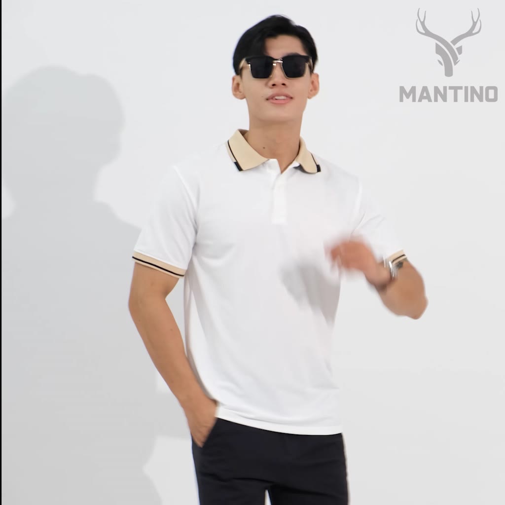 [Mã TOPMAY giảm đến 25k đơn 150k] Áo thun POLO MANTINO nam tay ngắn Basic, sang trọng, lịch lãm | BigBuy360 - bigbuy360.vn