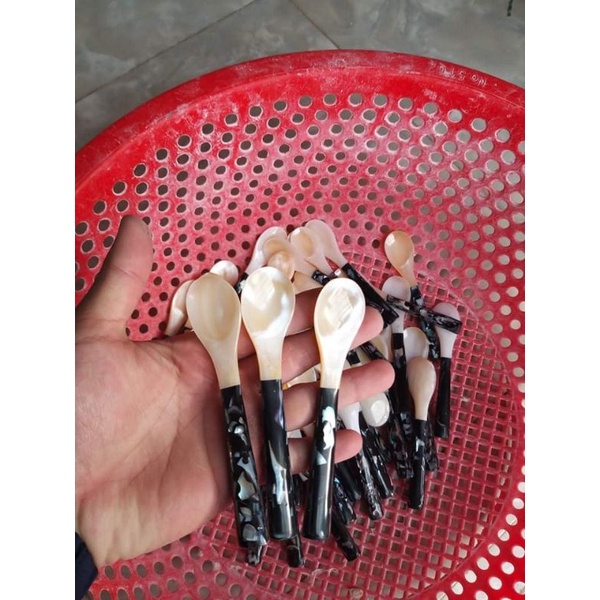 MUỖNG,NỈA LÀM TỪ TRAI ỐC GIÁ TẠI XƯỞNG