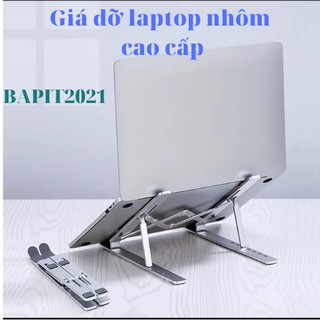 Giá đỡ laptop, macbook, ipad bằng NHÔM CAO CẤP - LOẠI 2 CHỐT, kệ đỡ máy tính tản nhiệt, gấp gọn, chịu lực siêu tốt