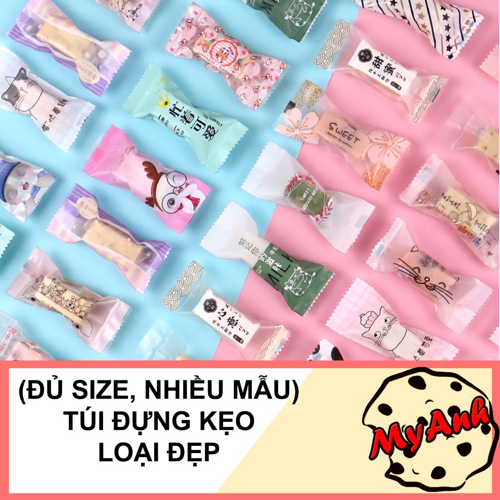 (ĐỦ SIZE) TÚI ĐỰNG BÁNH KẸO LOẠI ĐẸP 100 TỜ