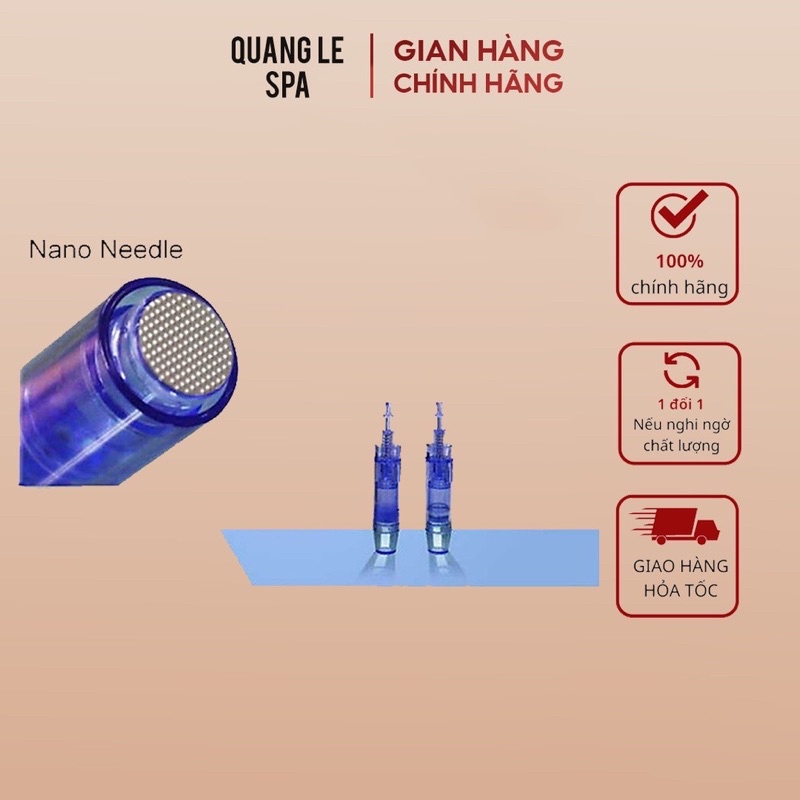 Kim nano xanh cấy tảo cấy phấn dùng trong spa thẫm mỹ viện dùng cho máy pen a1 bạc,a1w xanh,m5 vàng,m7 hồng