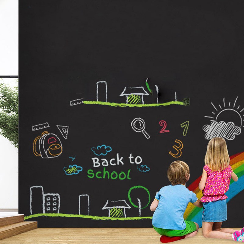 Bảng Đen Nam Châm Dán Tường Cho Bé 45x100cm