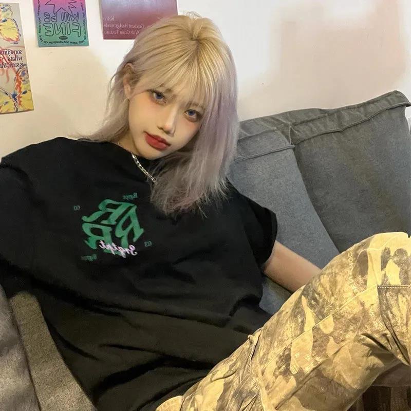 NRVP Áo Thun 100% Cotton Dáng Rộng Thời Trang Hàn Quốc Cho Nữ