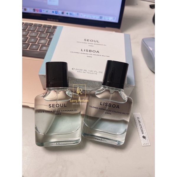 Set Nước Hoa Nam Zara Seoul + Lisboa Chính Hãng