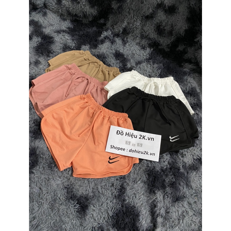 Quần short nữ thun da cá cạp chun, Quần đùi nữ cạp cao xẻ bên - Đồ Hiệu 2K.vn