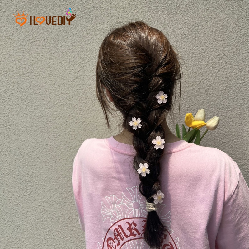 Set 5 Kẹp Tóc Hoa Anh Đào Màu Kẹo Ngọt Thời Trang Cho Nữ