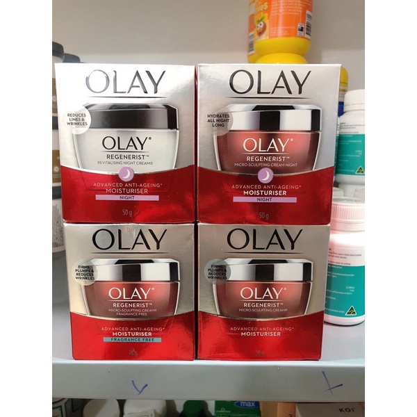[Hàng Úc] Kem dưỡng ẩm chống lão hoá hiệu quả cao Olay Regenerist Micto Sculpting Cream 48g