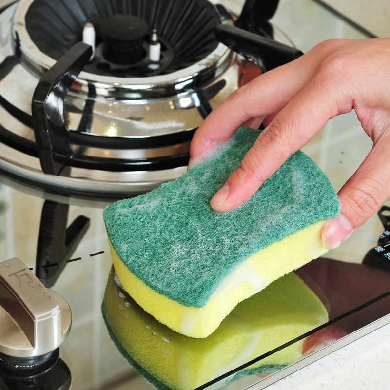 Miếng bọt biển rửa chén hai mặt chống trầy xước đa năng