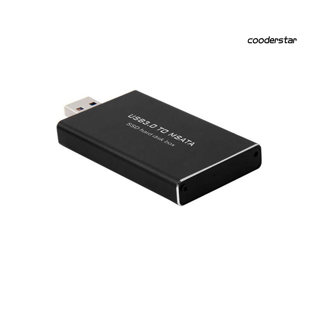 COOD-st USB 3.0 to mSATA SSD Hard Disk Box Converter Adapter Enclosure External Case