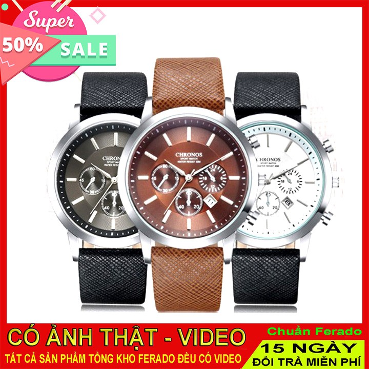 Đồng hồ chronos thời trang nam sang trọng