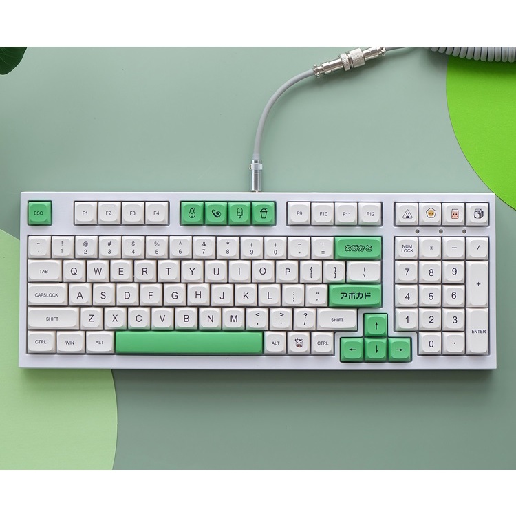 Keycap PBT XDA Shimmer, Milk kiểu in Dyesub nút bàn phím cơ phù hợp nhiều loại bàn phím cơ bản