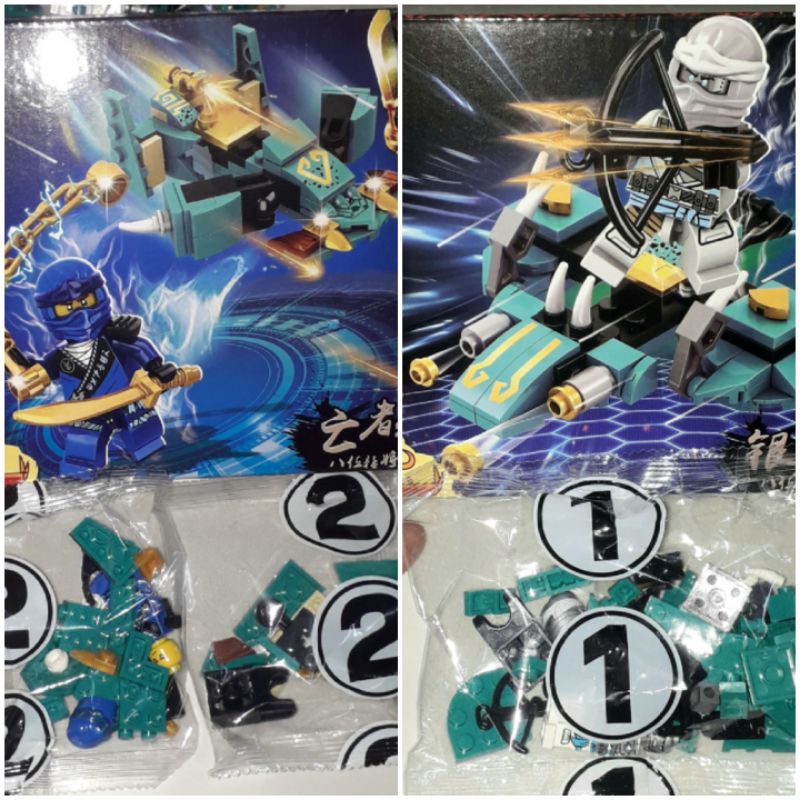 Lắp ráp 1 hộp Ninjago Rồng 2042 có nhiều chi tiết
