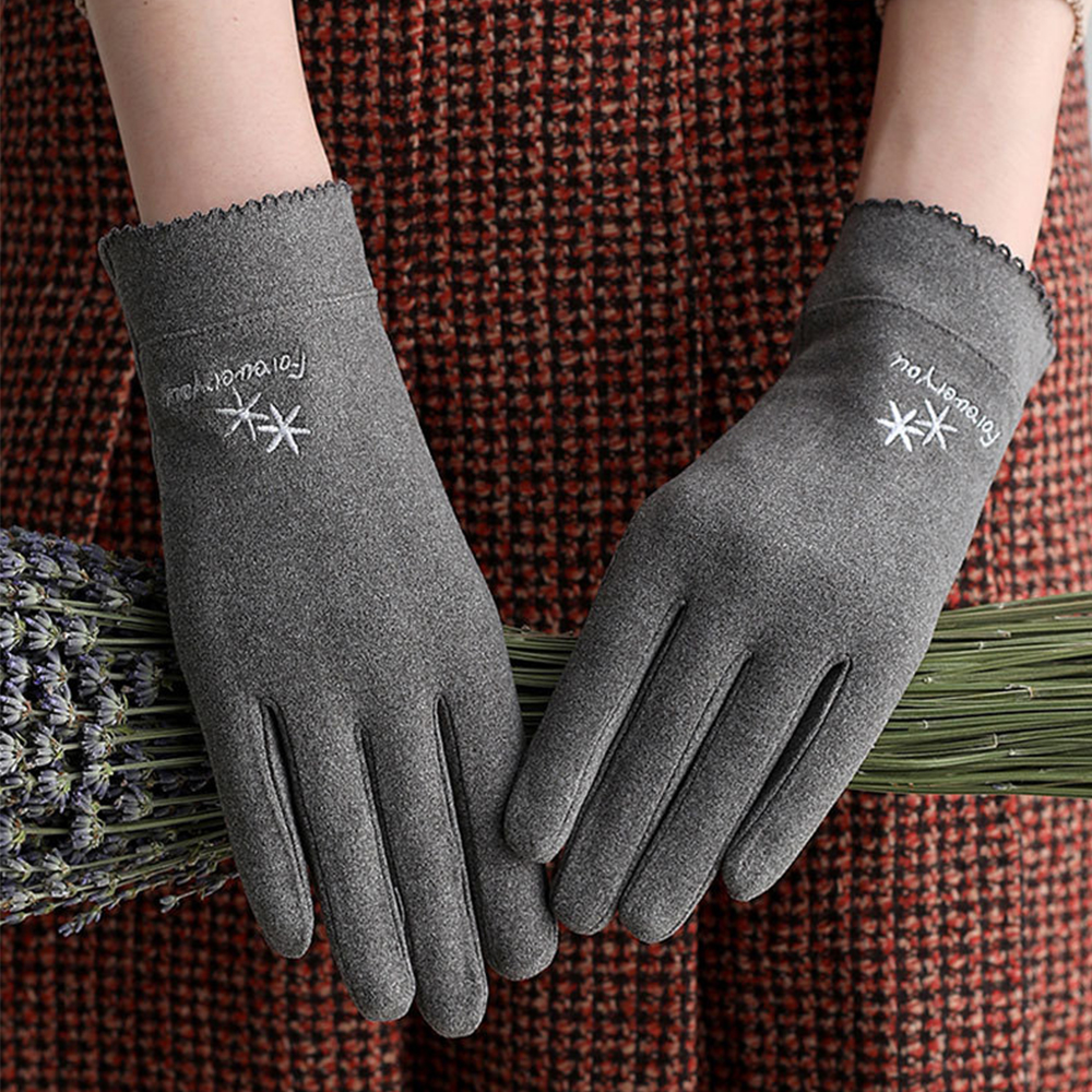 BACK2LIFE Women Touch Screen Gloves New Rinding Gloves Women Gloves Autumn Fashion Driving Outdoors Rinding Ladies Warmer Mittens black/coffee/black