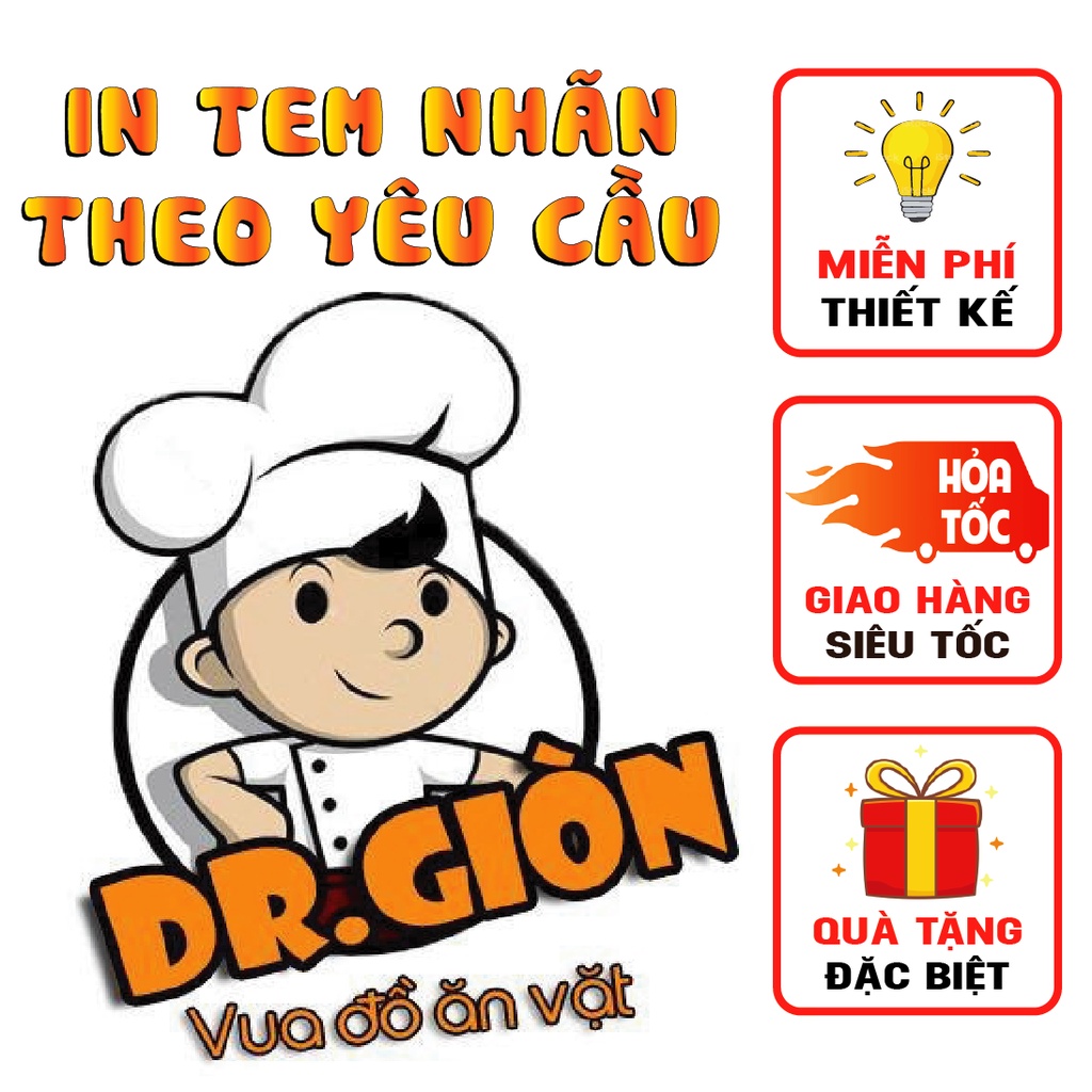 In tem nhãn giấy, sticker, decan trong, decal nhựa chống nước thiết kế theo yêu cầu