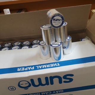 Thùng 100 cuộn giấy in nhiệt K58 giấy in hóa đơn 58mm