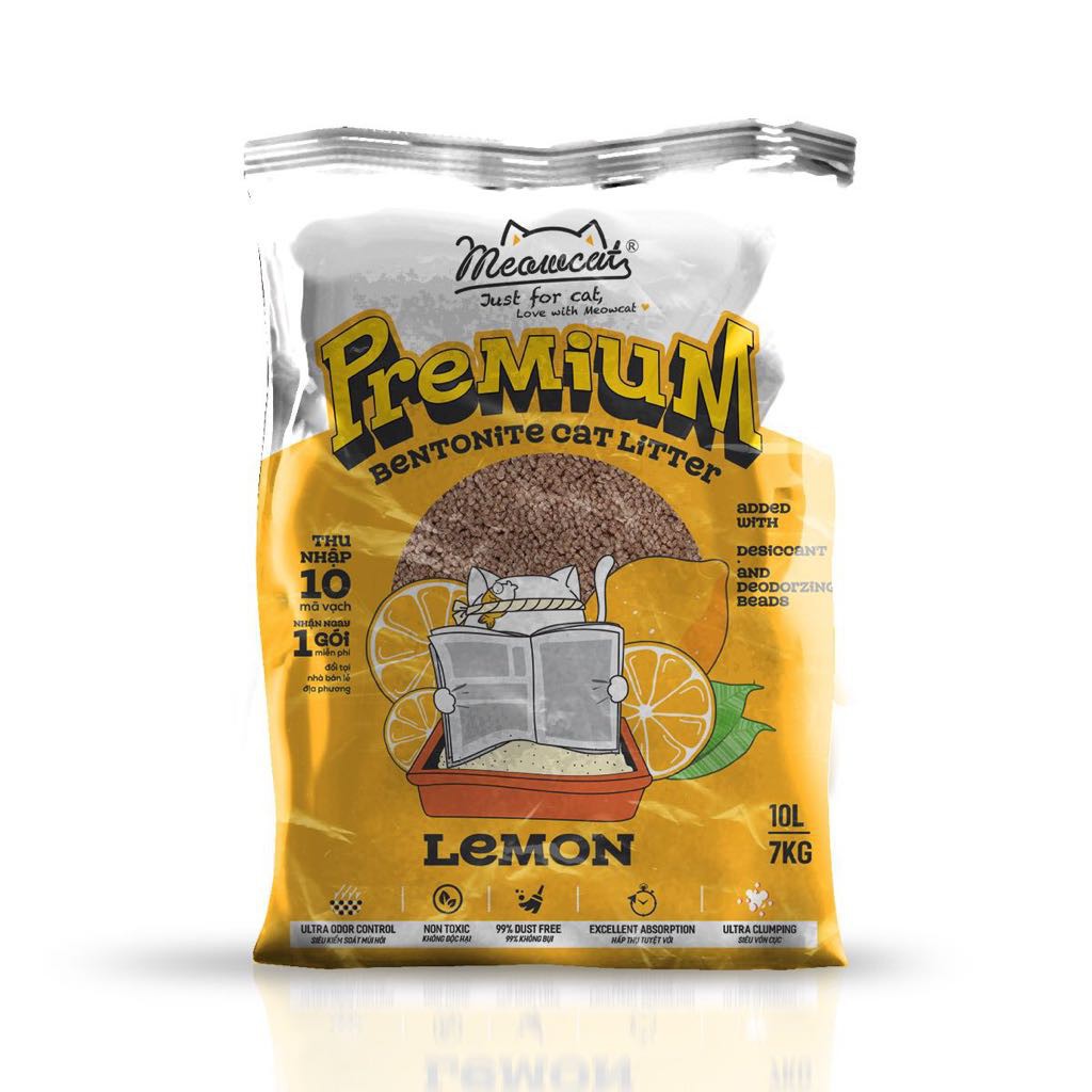 Cát mèo Meowcat Premium 10L( nhiều mùi)