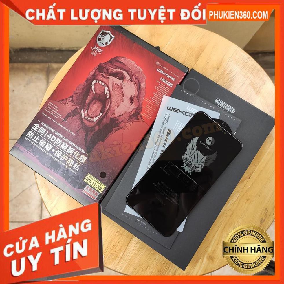 Kính Cường Lực iPhone Chống Nhìn Trộm KINGKONG 4D 13 13ProMax 6 6s 6plus 7 8 plus X Xr  XsMax 11 11Pro 12Mini 12ProMax