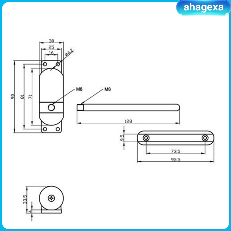 Zinc Alloy Spring Door Closer Self Closing Surface Mount Adjustable Gray