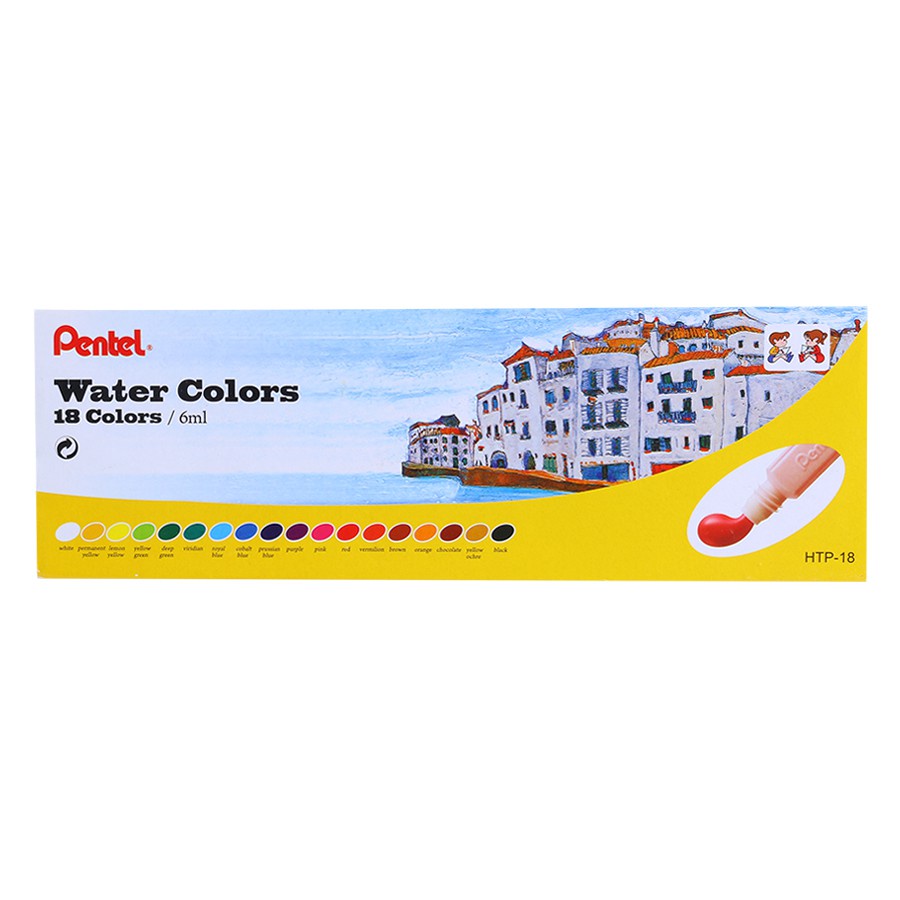 Màu nước Pentel 24 màu HTP-24 hàng chính hãng 100%