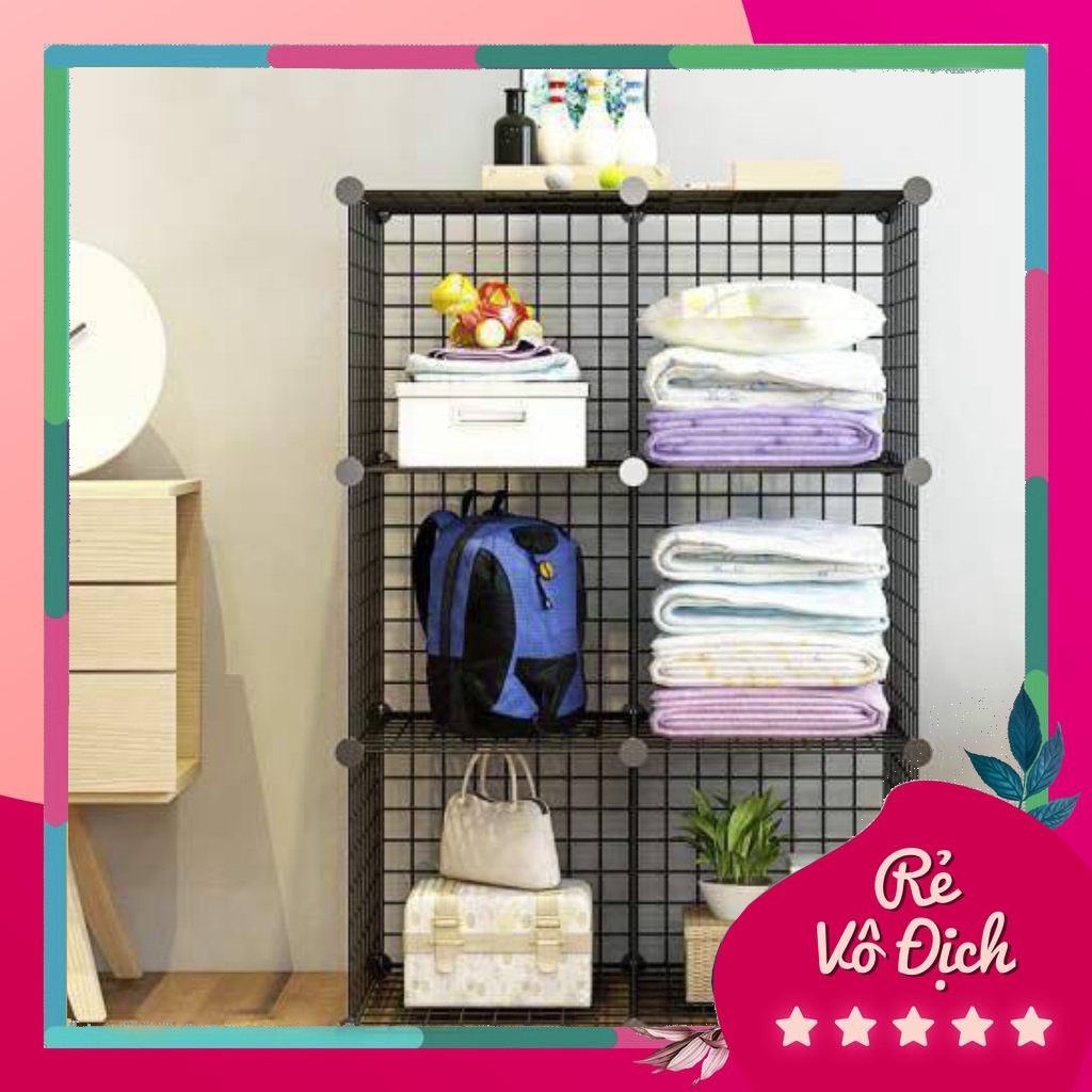 Tấm Lưới Lắp Ghép Kệ Tủ Tab Đầu Giường Decor Phòng Ngủ Hiện Đại Ngăn Nắp