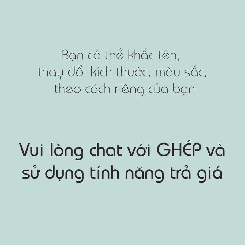 Đặt Hàng Theo Yêu Cầu